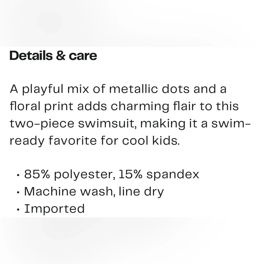 Nicole Miller Kids Floral Ruffle 2 Piece Swim Set  size 6. - Picture 2 of 12